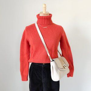 Orange Wool Blend Gap Sweater